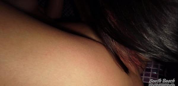 pov and closeup pussy licking teen spinner rosalina with miss pussycat in sauna